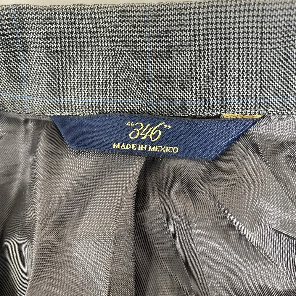 Brooks Brothers 346 Blazer Mens 39R Gray 100% Wool Fitzgerald Fit
